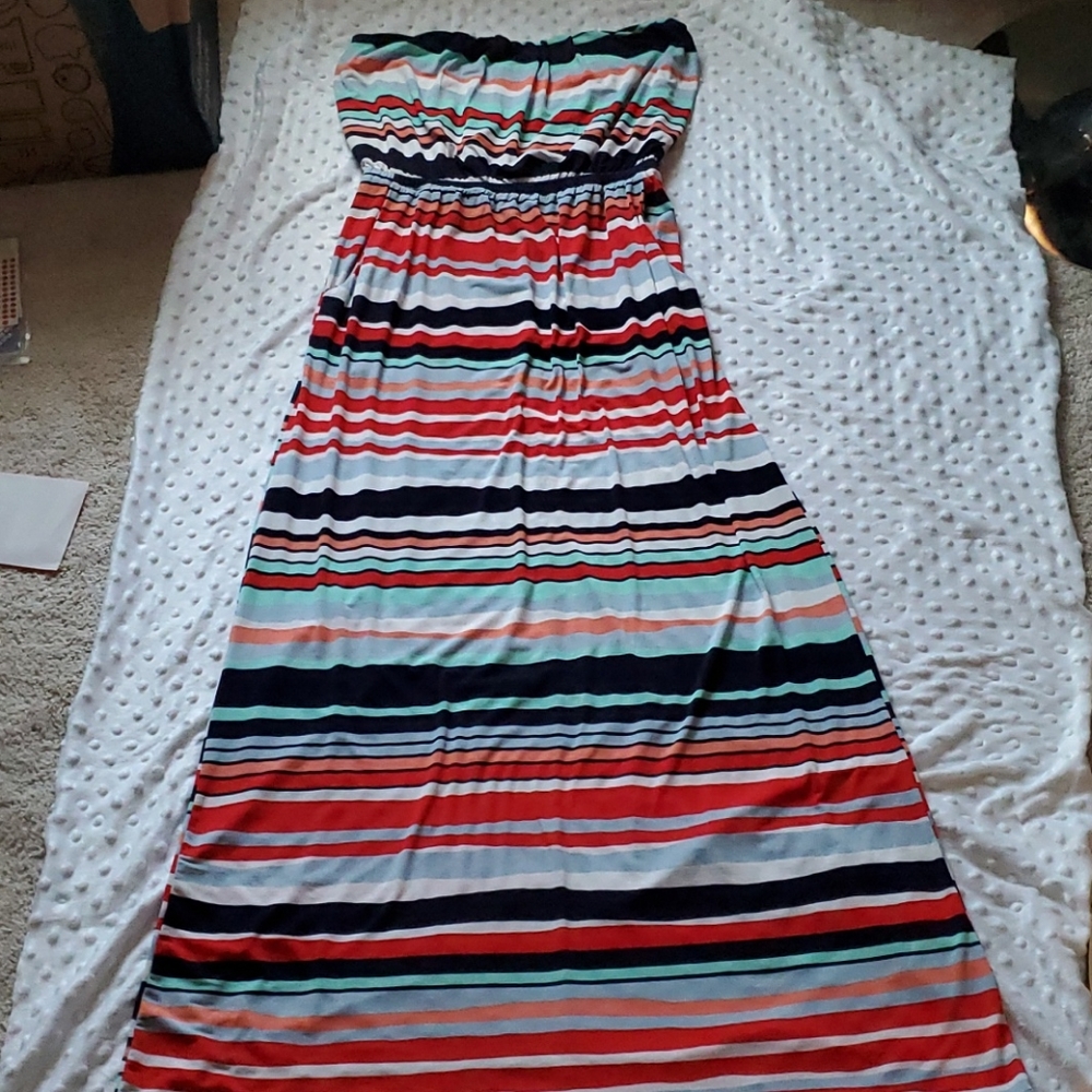Strapless long dress